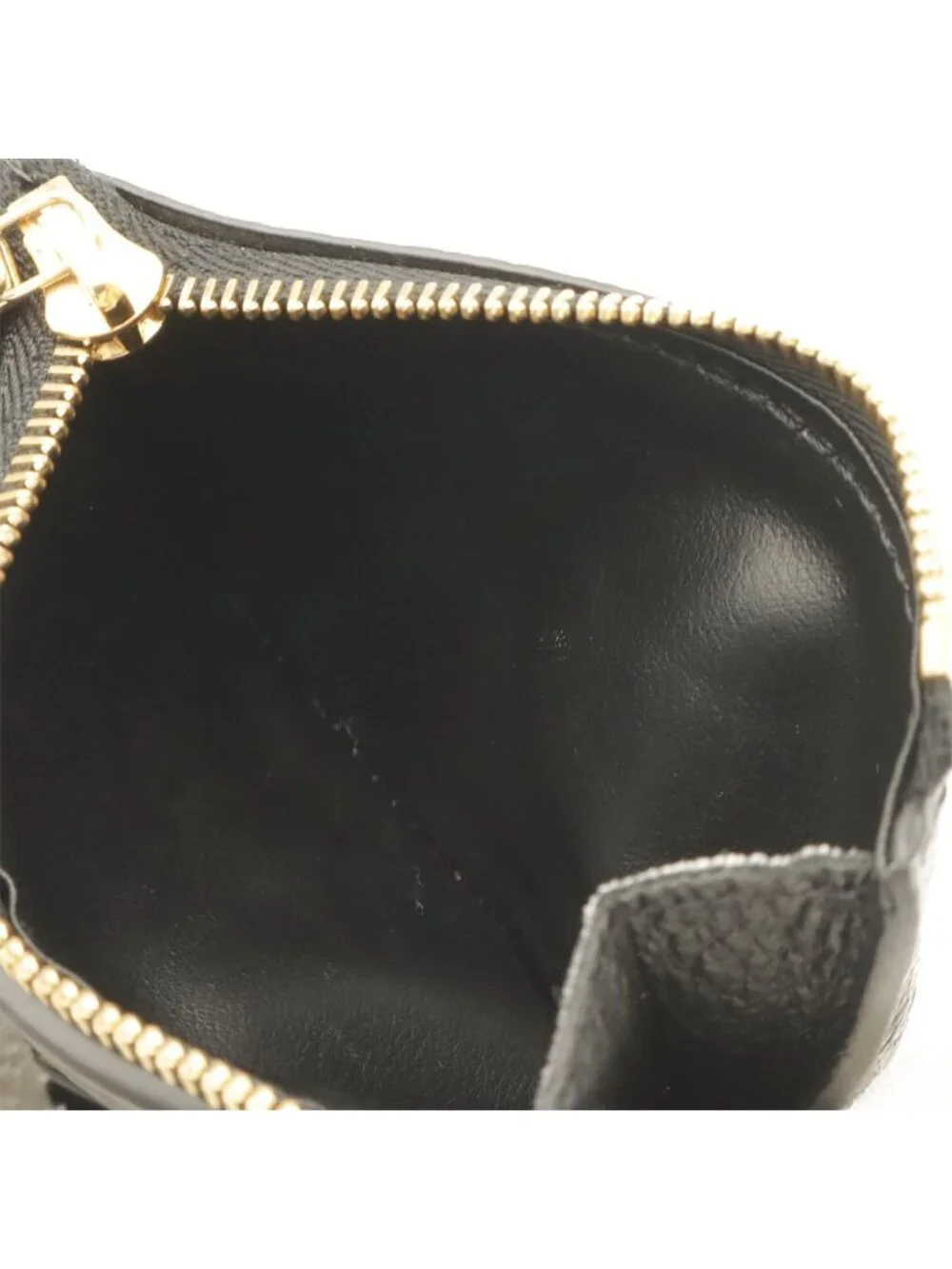 Louis Vuitton Monogram Empreinte Portefeuille Zoe Trifold Wallet Noir Black Gold